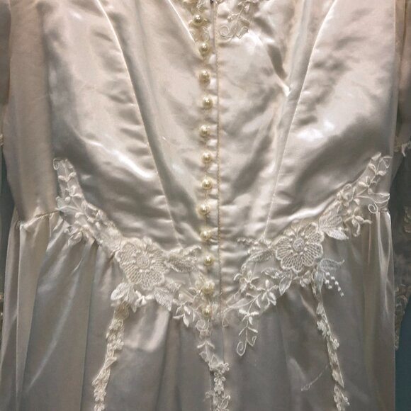 ZOMBIE Dead Corpse Bride, Halloween Wedding Dress, DAMAGED, Vintage Haunting - Picture 11 of 15